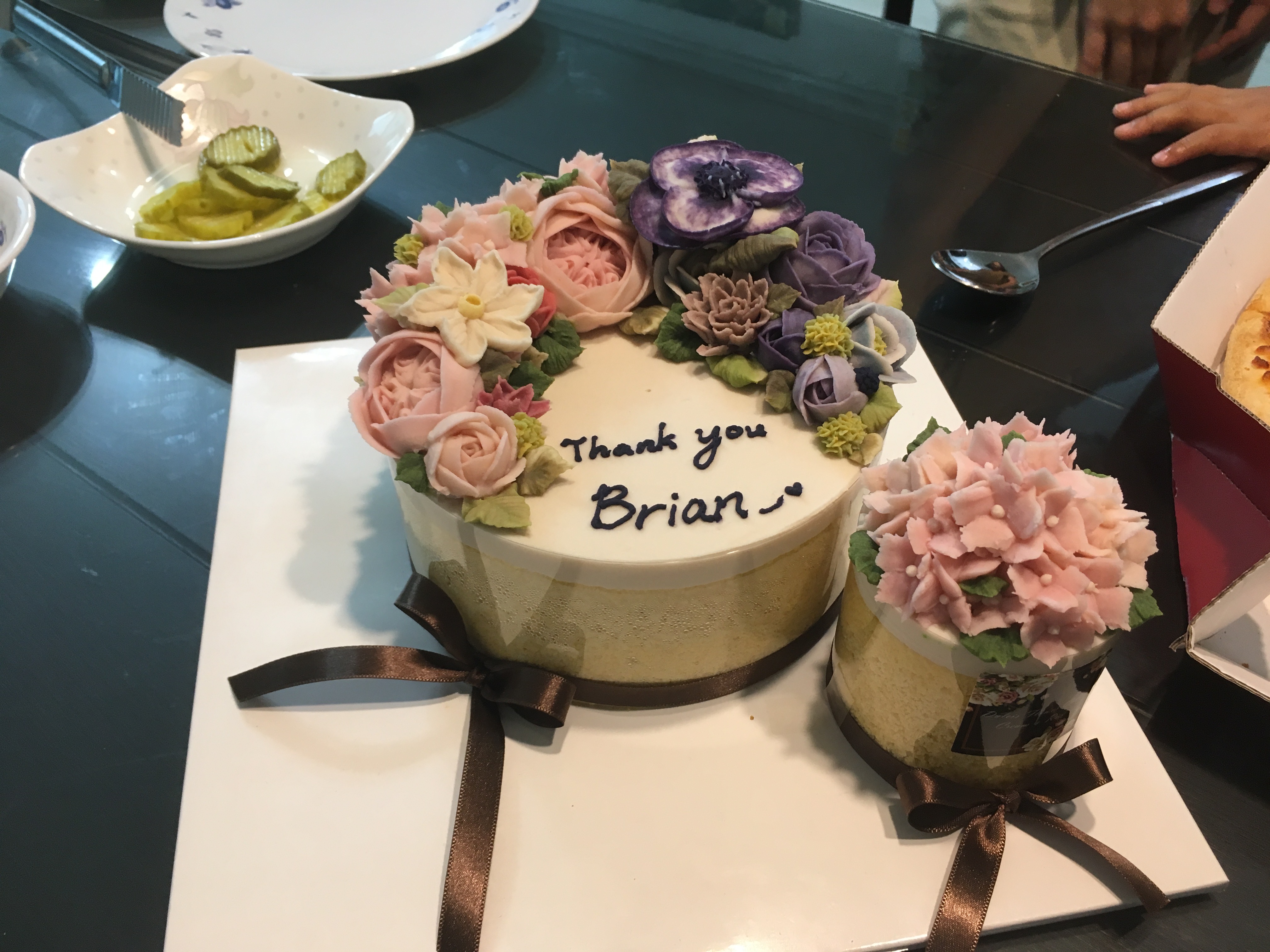 The special cake at our reunion party